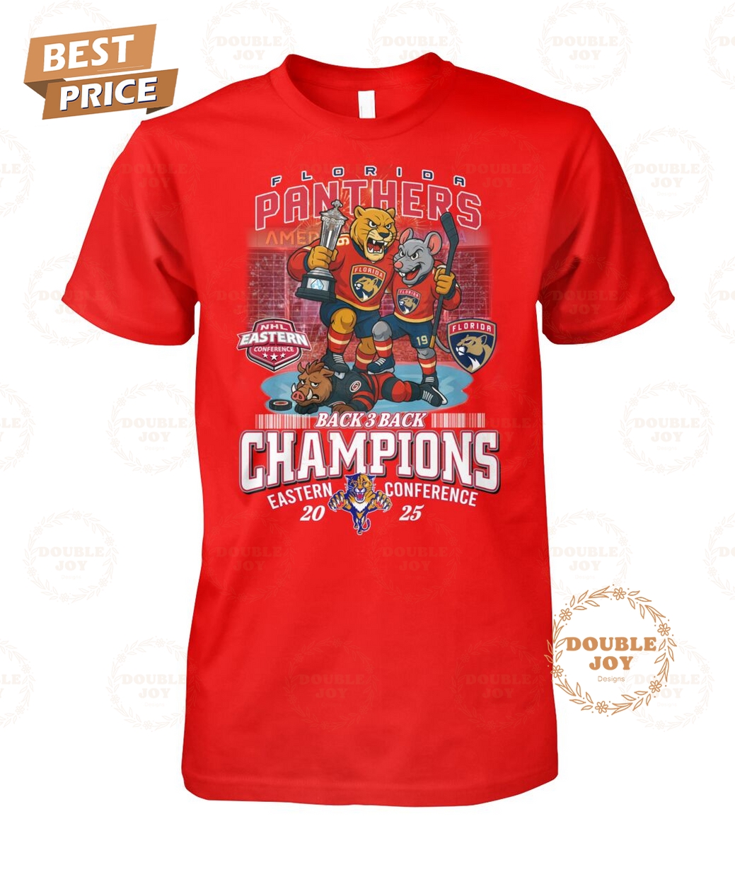 Florida Panthers Back 3 Back Champions Eastern Conference 2025 T-Shirt Florida Panthers Back 3 Back Champions Eastern Conference 2025 T-Shirt