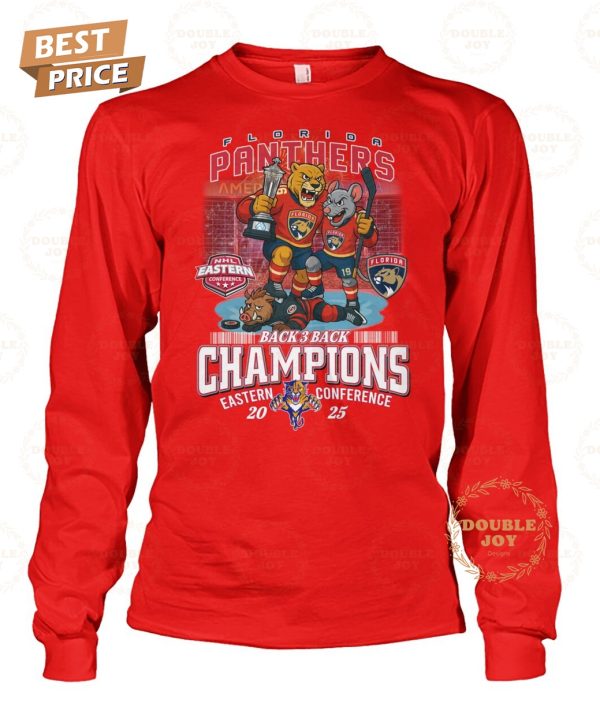 Florida Panthers Back 3 Back Champions Eastern Conference 2025 T-Shirt
