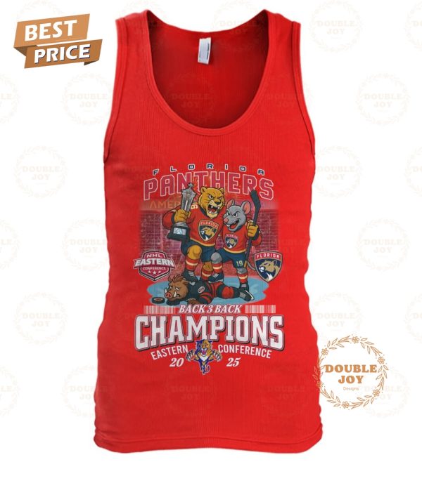 Florida Panthers Back 3 Back Champions Eastern Conference 2025 T-Shirt