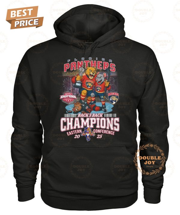 Florida Panthers Back 3 Back Champions Eastern Conference 2025 T-Shirt