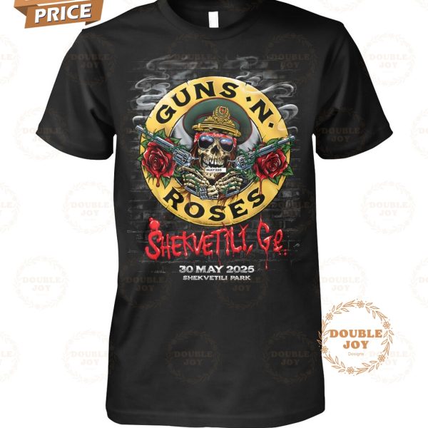 Guns N Roses Shekvetili Ge Tour 2025 Limited Edition T-Shirt