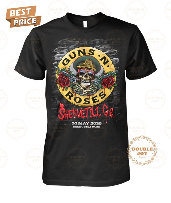 Guns N Roses Shekvetili Ge Tour 2025 Limited Edition T-Shirt