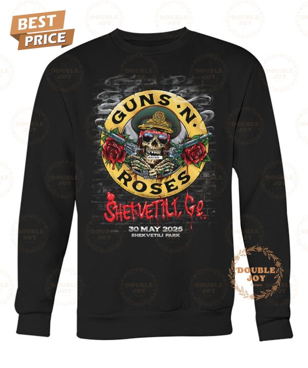 Guns N Roses Shekvetili Ge Tour 2025 Limited Edition T-Shirt