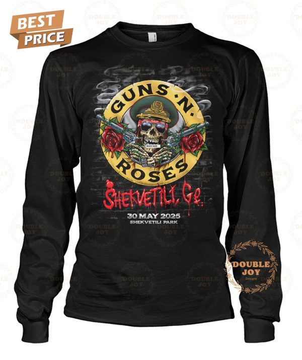 Guns N Roses Shekvetili Ge Tour 2025 Limited Edition T-Shirt