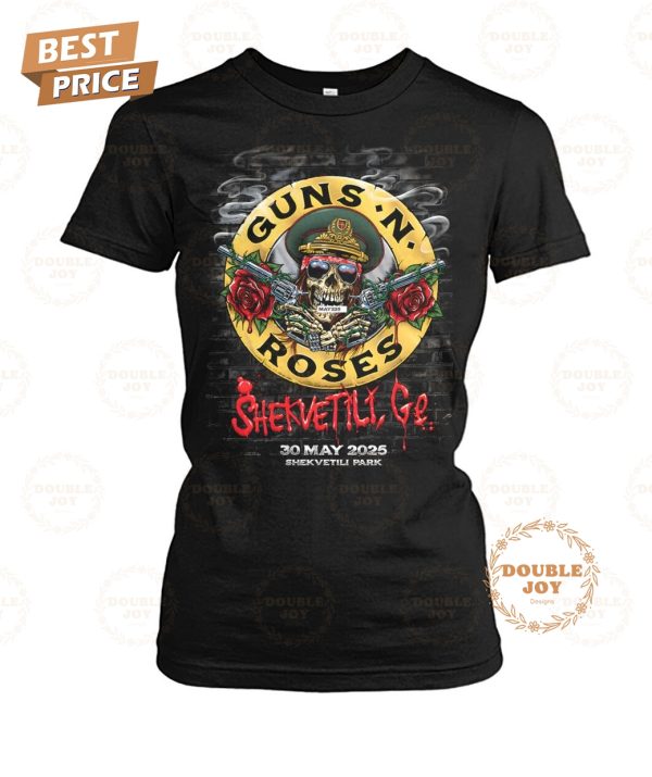 Guns N Roses Shekvetili Ge Tour 2025 Limited Edition T-Shirt