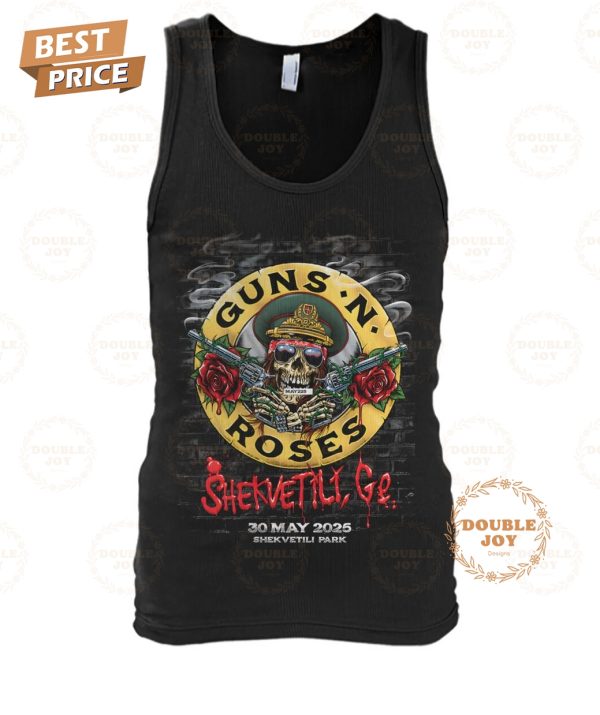 Guns N Roses Shekvetili Ge Tour 2025 Limited Edition T-Shirt