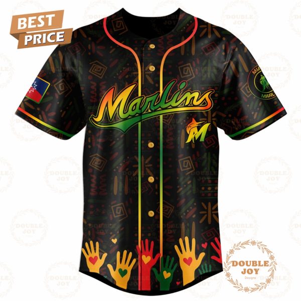 Miami Marlins Happy Juneteenth They Not Like Us Limited Edition Baseball Jersey
