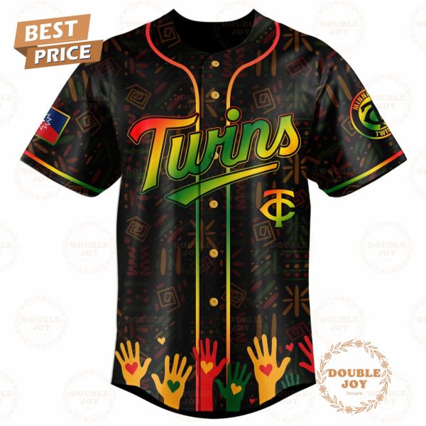 Minnesota Twins Happy Juneteenth They Not Like Us Limited Edition Baseball Jersey