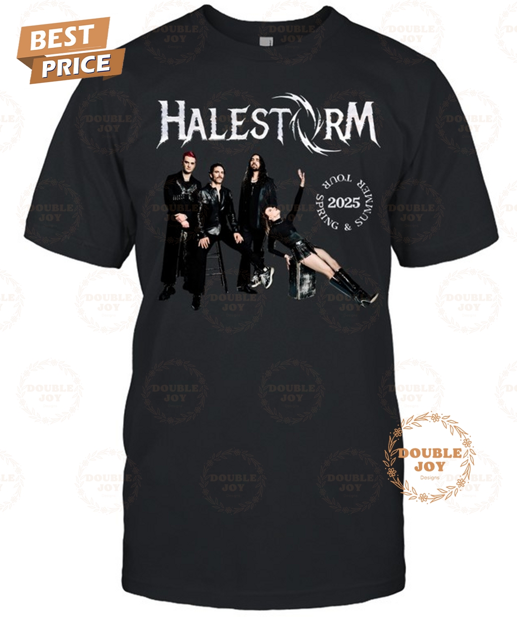 Halestorm Spring And Summer Tour 2025 Limited Edition T-Shirt Halestorm Spring And Summer Tour 2025 Limited Edition T-Shirt