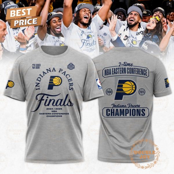 Indiana Pacers 2025 2-Time NBA Eastern Conference Champions Limited Edition T-Shirt, Hoodie