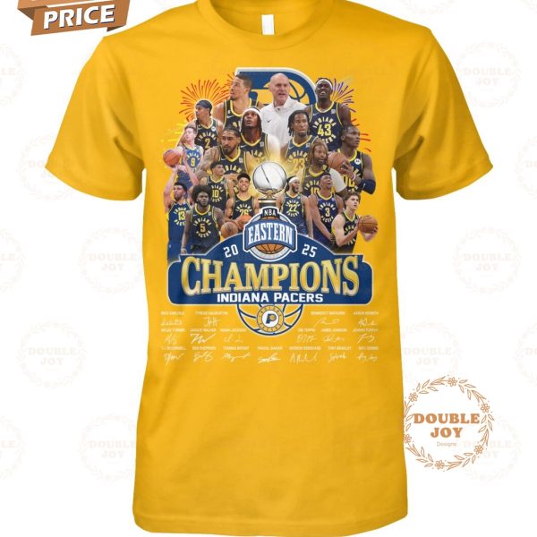 Indiana Pacers NBA Eastern 2025 Champions T-Shirt