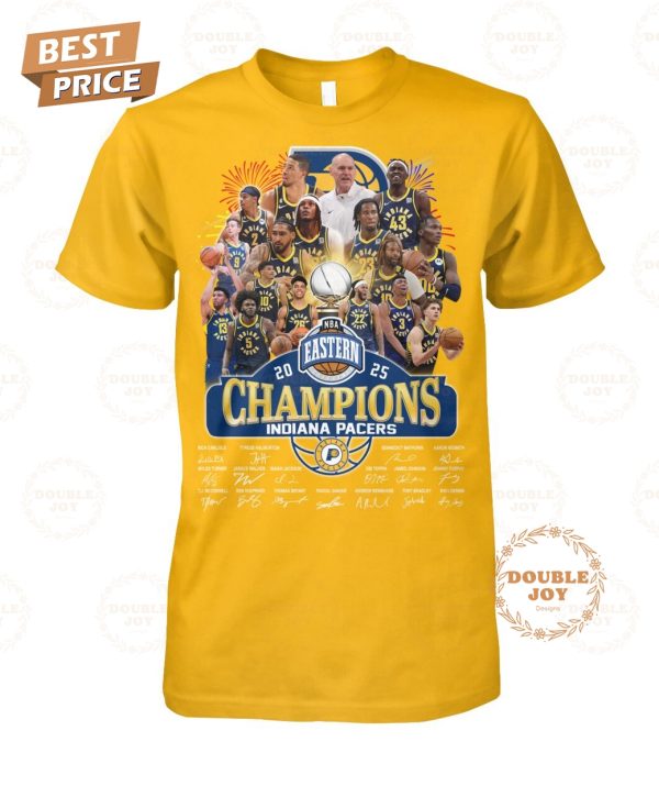 Indiana Pacers NBA Eastern 2025 Champions T-Shirt