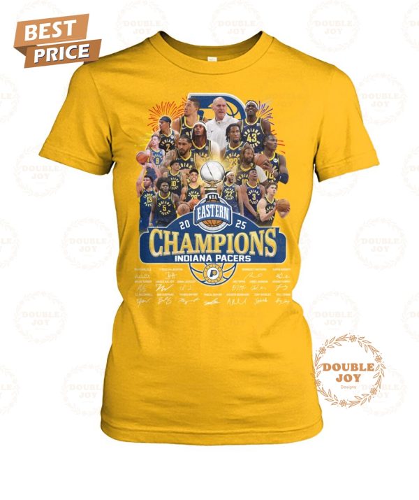 Indiana Pacers NBA Eastern 2025 Champions T-Shirt