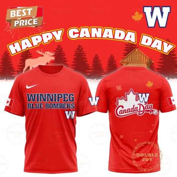 2025 Winnipeg Blue Bombers Happy Canada Day Limited Edition T-Shirt, Hoodie