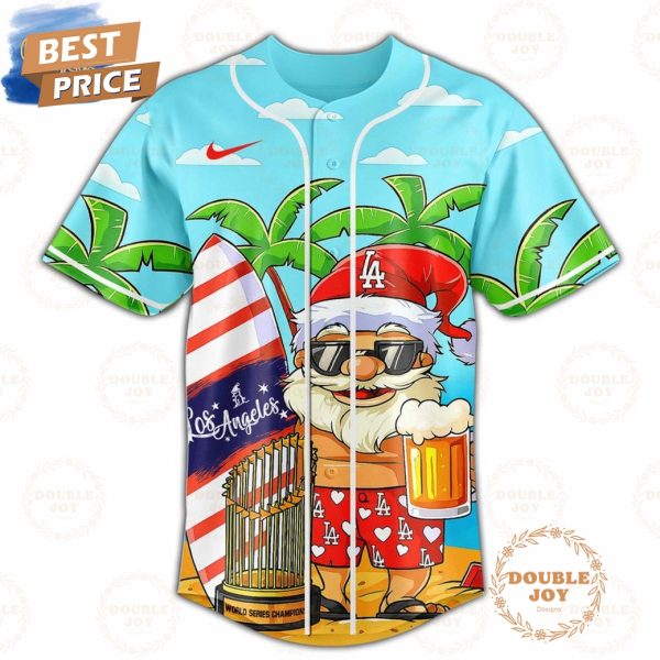 Los Angeles Dodgers Christmas In July 2025 Special Edition Baseball Jersey