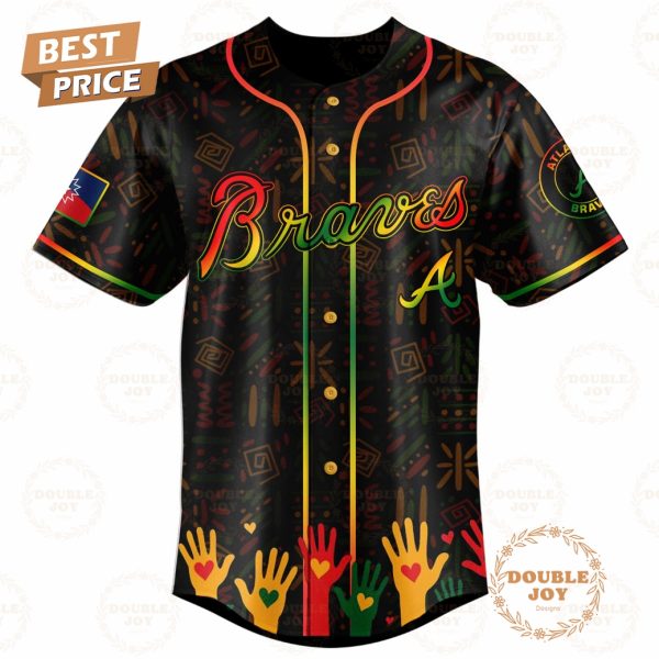 Atlanta Braves Happy Juneteenth They Not Like Us Limited Edition Baseball Jersey