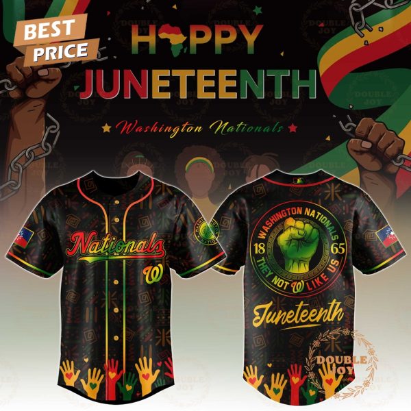 Washington Nationals Happy Juneteenth They Not Like Us Limited Edition Baseball Jersey