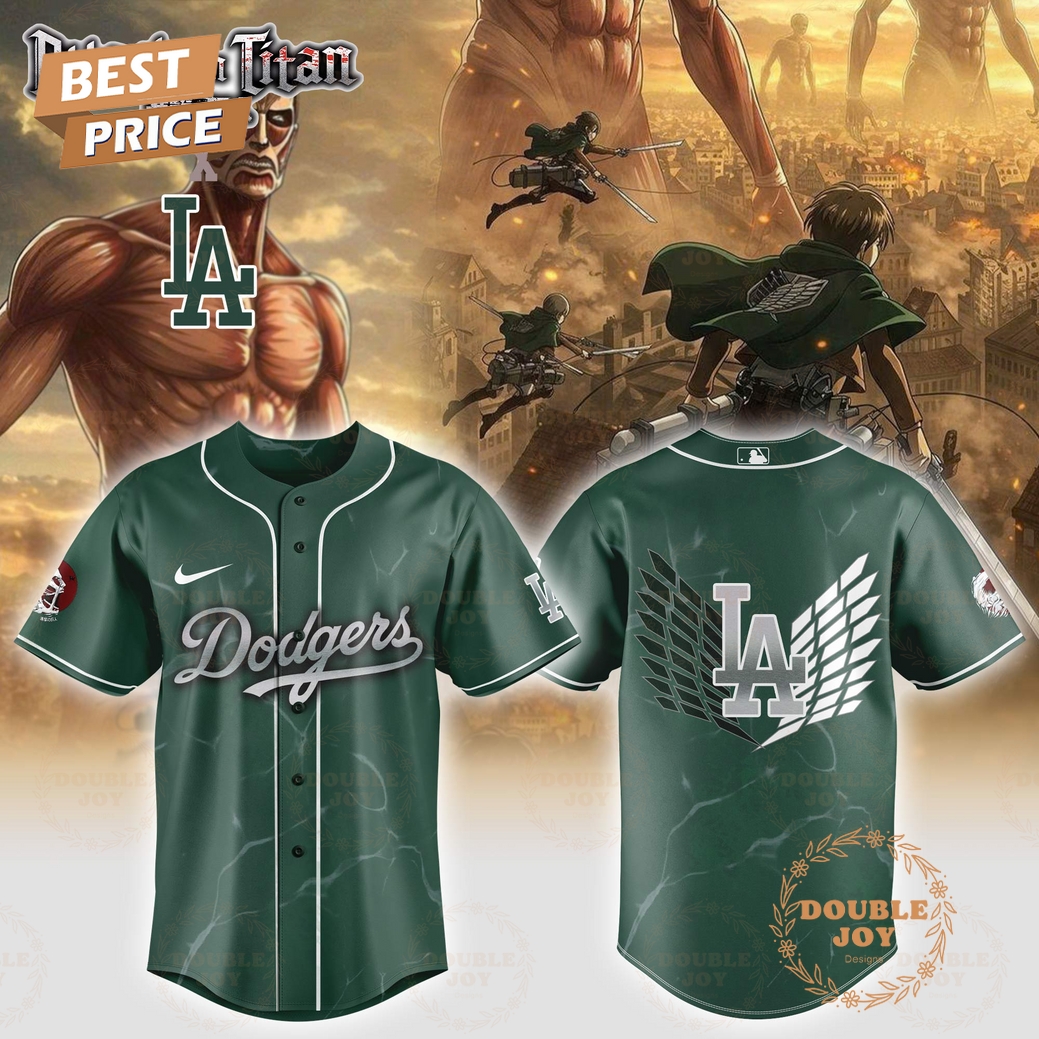 Los Angeles Dodgers Attack On Titan 2025 Limited Edition Baseball Jersey Los Angeles Dodgers Attack On Titan 2025 Limited Edition Baseball Jersey