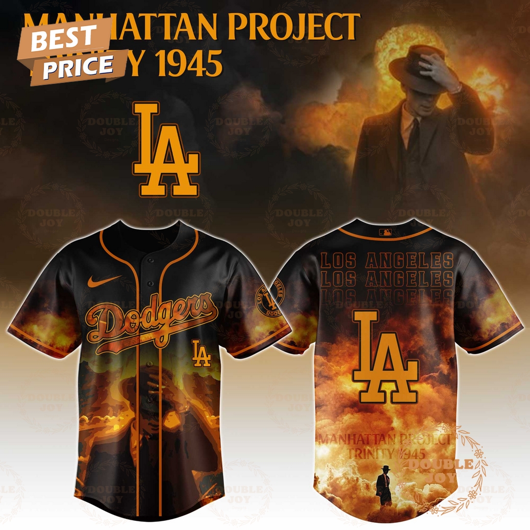Los Angeles Dodgers Manhattan Project Trinity 1945 Limited Edition Baseball Jersey Los Angeles Dodgers Manhattan Project Trinity 1945 Limited Edition Baseball Jersey