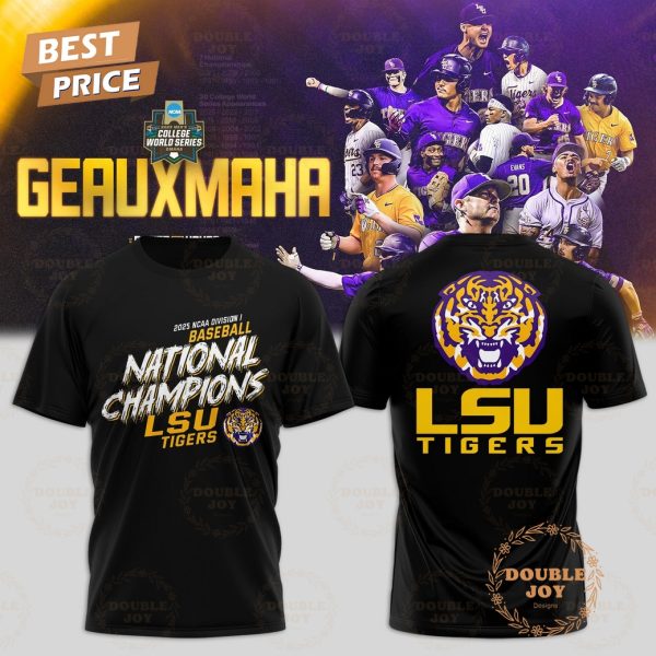 LSU Tiger 2025 NCAA Baseball National Champions Special Edition T-Shirt, Hoodie – Black