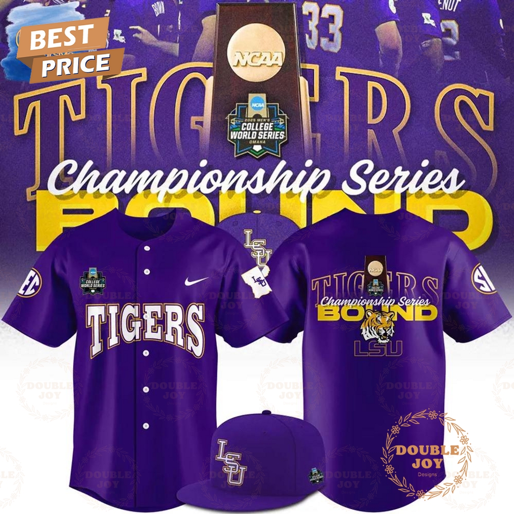 LSU Tigers 2025 Championship Series Bound Special Edition Baseball Jersey LSU Tigers 2025 Championship Series Bound Special Edition Baseball Jersey