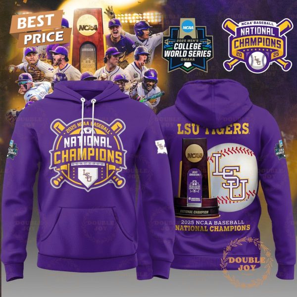 LSU Tigers 2025 NCAA Baseball National Champions Limited Edition Hoodie