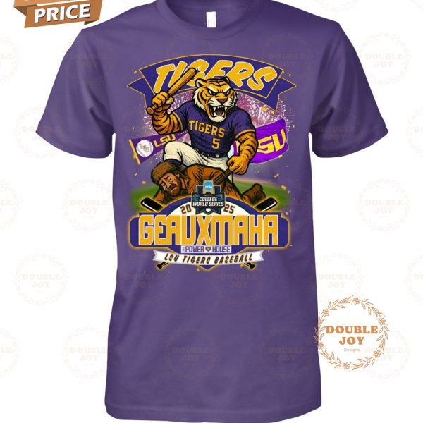 LSU Tigers NCAA Men’s College World Series 2025 Geauxmaha Limited Edition T-Shirt