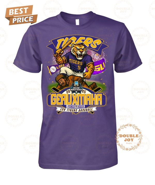 LSU Tigers NCAA Men’s College World Series 2025 Geauxmaha Limited Edition T-Shirt