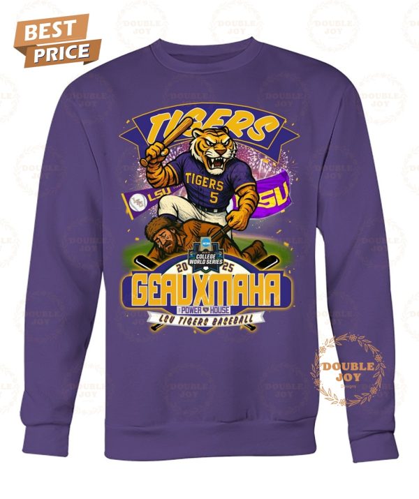 LSU Tigers NCAA Men’s College World Series 2025 Geauxmaha Limited Edition T-Shirt