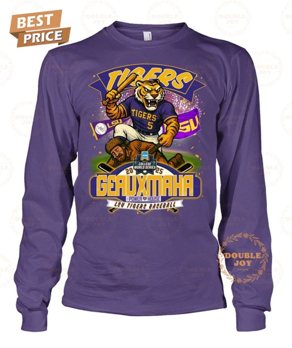 LSU Tigers NCAA Men’s College World Series 2025 Geauxmaha Limited Edition T-Shirt