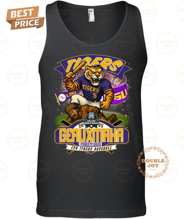 LSU Tigers NCAA Men’s College World Series 2025 Geauxmaha Limited Edition T-Shirt