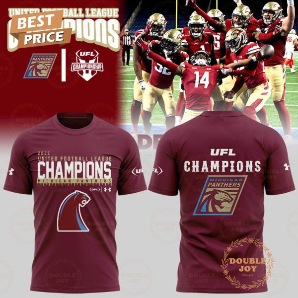 Michigan Panthers 2025 United Football League Champions Limited Edition T-Shirt, Hoodie