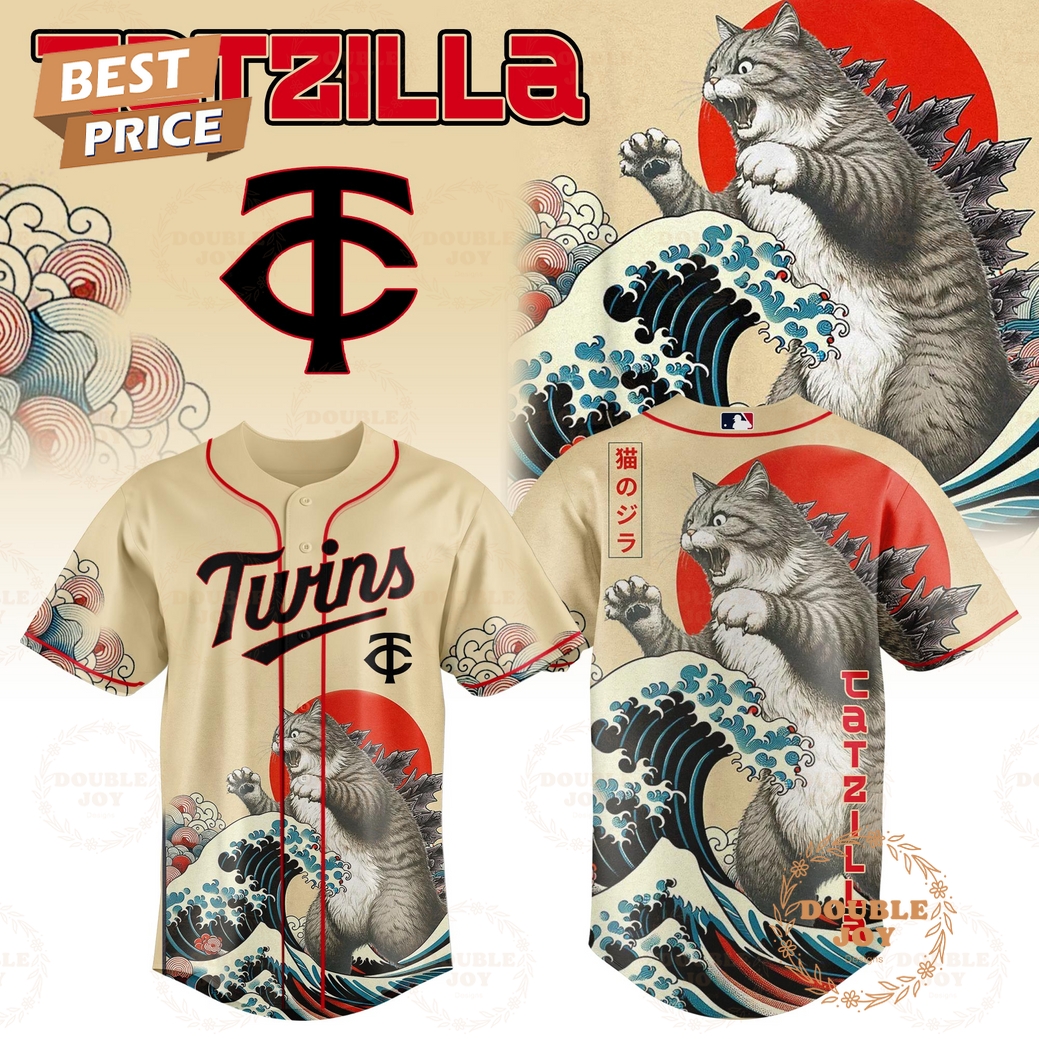 Minnesota Twins Catzilla 2025 Japan Limited Edition Baseball Jersey Minnesota Twins Catzilla 2025 Japan Limited Edition Baseball Jersey