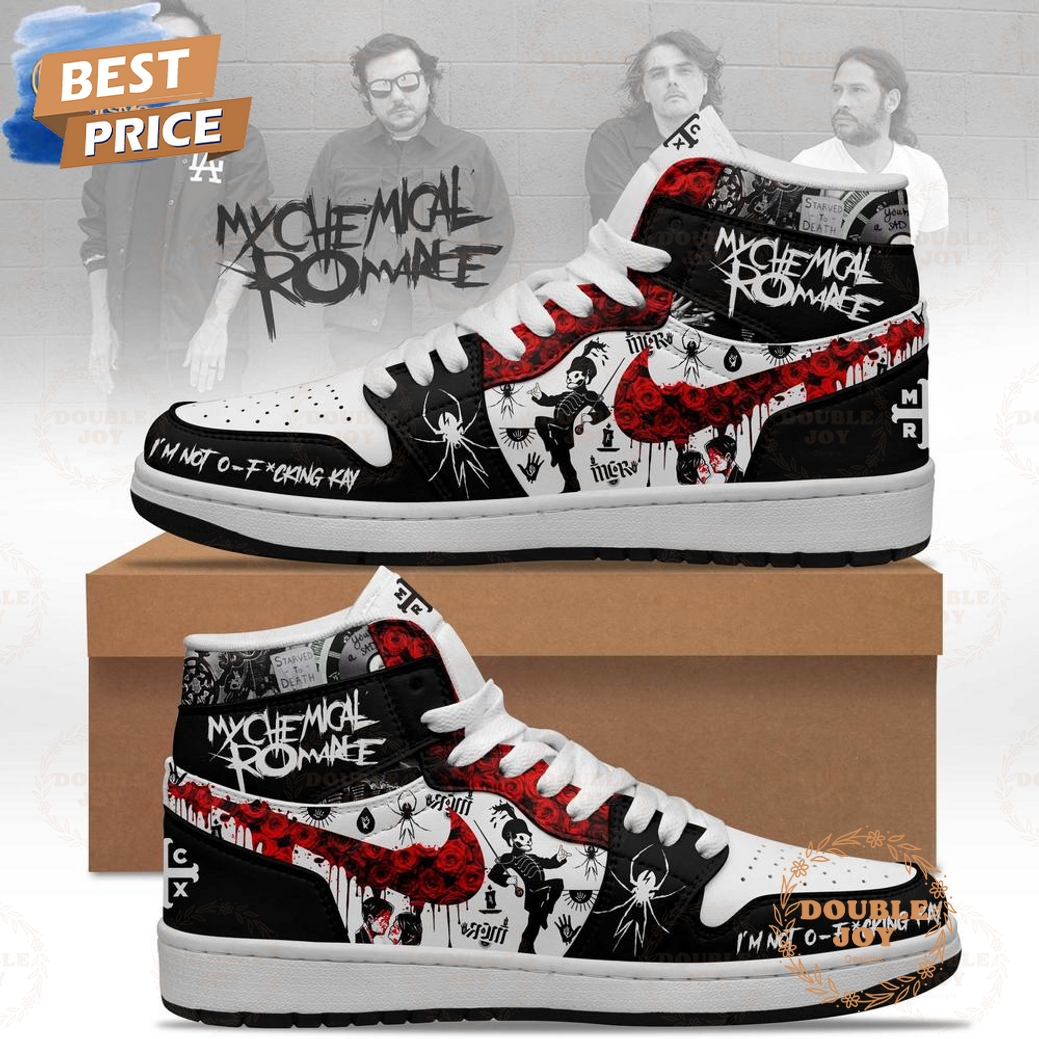 My Chemical Romance I'm Not O-F*cking Kay Air Jordan 1 High Top Shoes My Chemical Romance I'm Not O-F*cking Kay Air Jordan 1 High Top Shoes