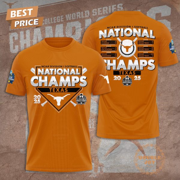 NCAA Division I Softball National Champs 2025 Texas Longhorns Limited Edition T-Shirt, Hoodie