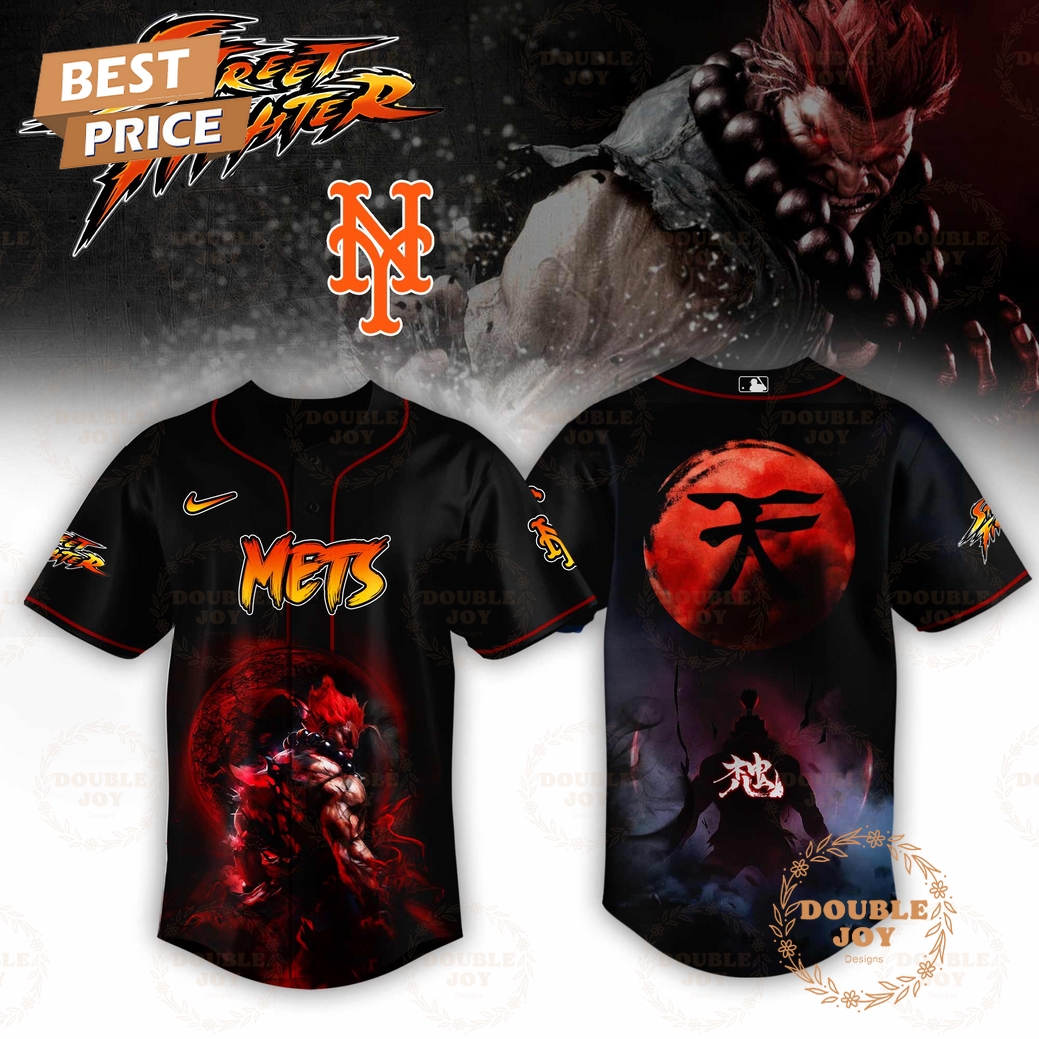 New York Mets Street Fighter 2025 Limited Edition Baseball Jersey New York Mets Street Fighter 2025 Limited Edition Baseball Jersey