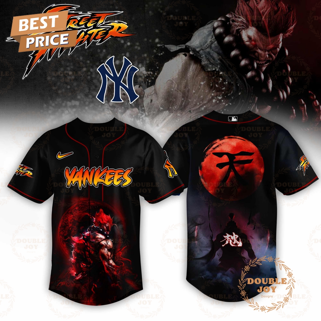 New York Yankees Street Fighter 2025 Limited Edition Baseball Jersey New York Yankees Street Fighter 2025 Limited Edition Baseball Jersey