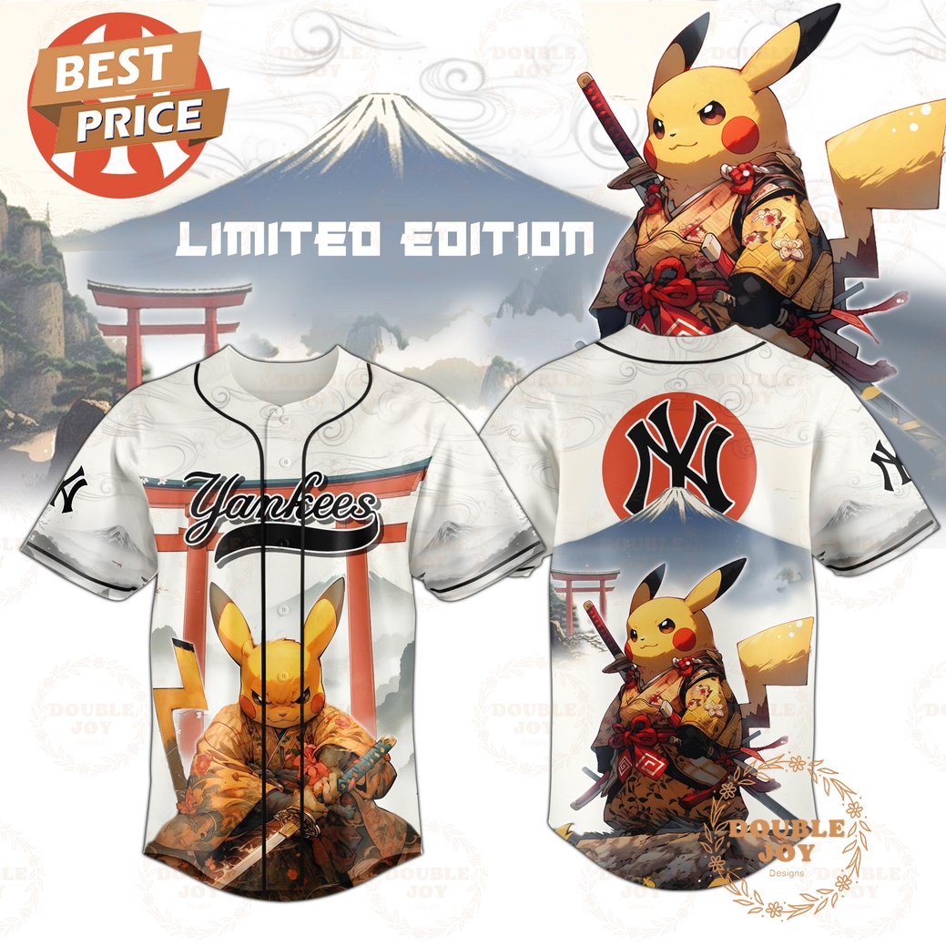 New York Yankees x Pikachu Samurai 2025 Limited Edition Baseball Jersey New York Yankees x Pikachu Samurai 2025 Limited Edition Baseball Jersey
