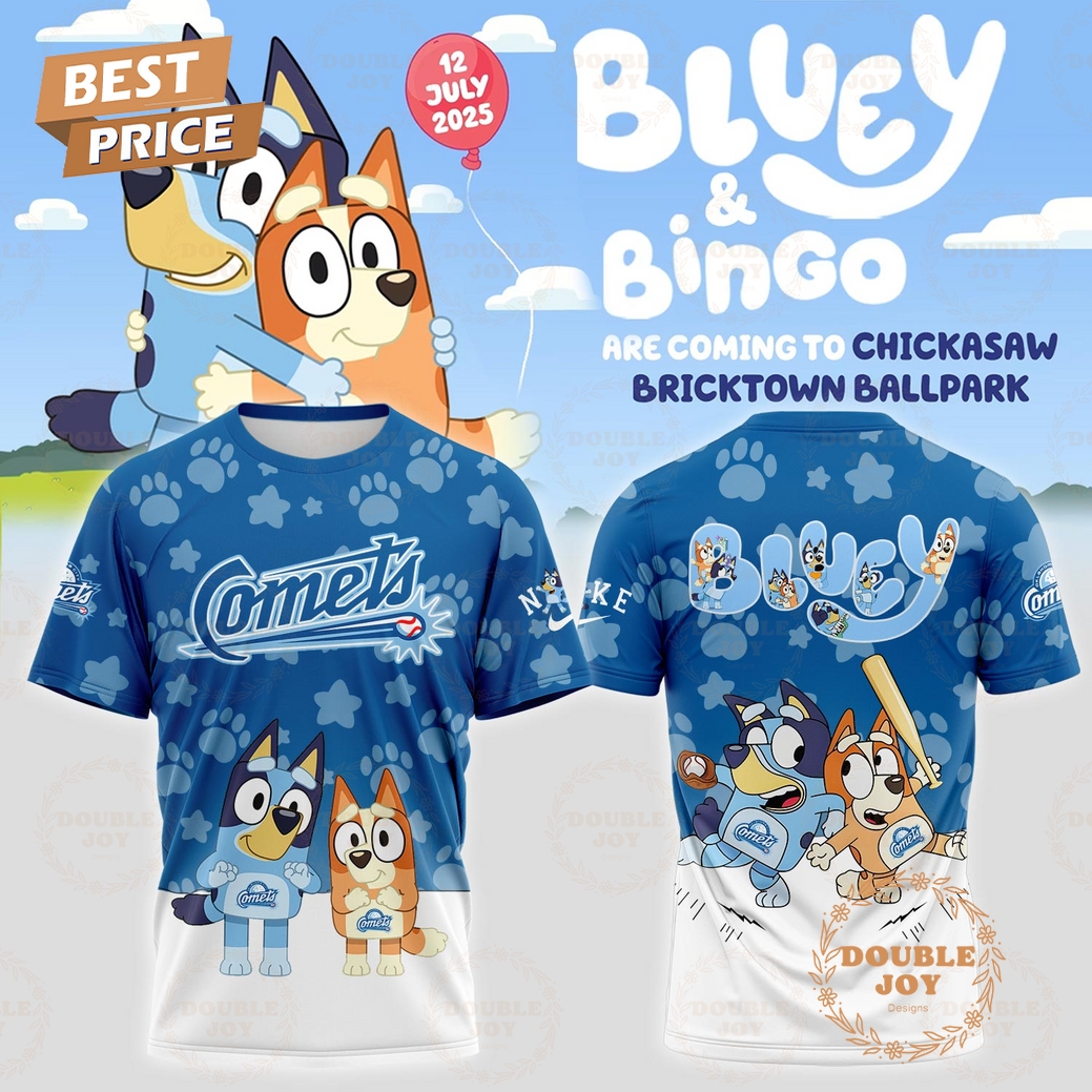 Oklahoma City Comets Bluey & Bingo Red, White 2025 Limited Edition T-Shirt, Hoodie Oklahoma City Comets Bluey & Bingo Red, White 2025 Limited Edition T-Shirt, Hoodie