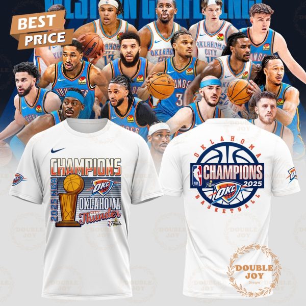 Oklahoma City Thunder Basketball 2025 Finals Champions Limited Edition T-Shirt, Hoodie