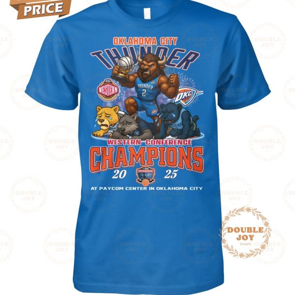 Oklahoma City Thunder Western Conference Champions 2025 T-Shirt