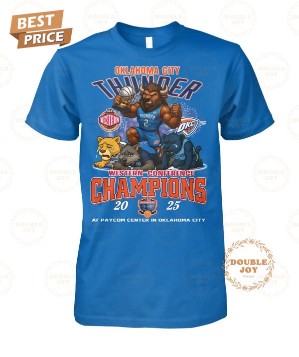 Oklahoma City Thunder Western Conference Champions 2025 T-Shirt