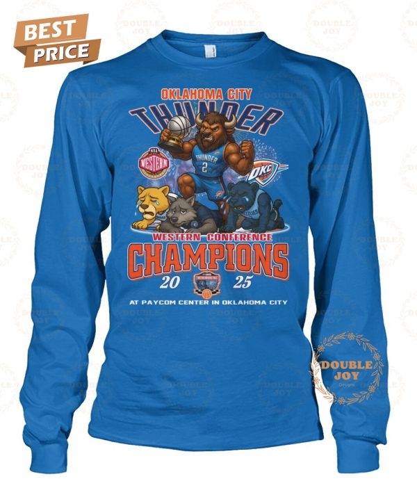Oklahoma City Thunder Western Conference Champions 2025 T-Shirt