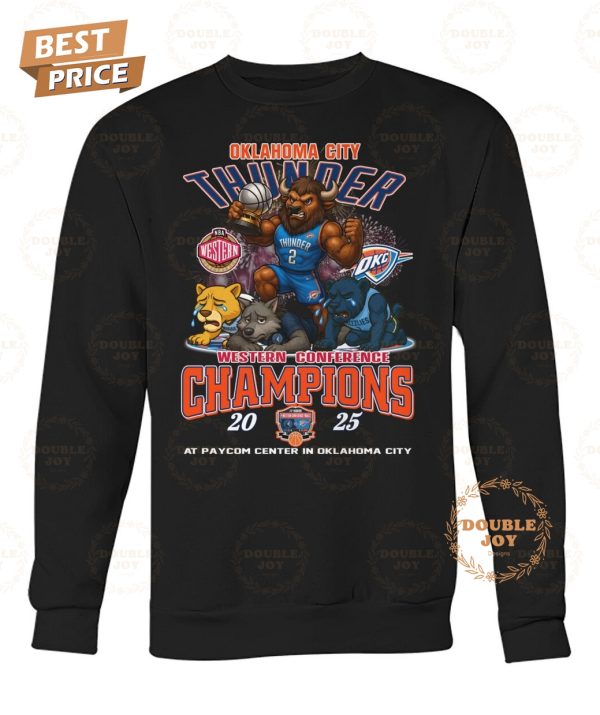 Oklahoma City Thunder Western Conference Champions 2025 T-Shirt