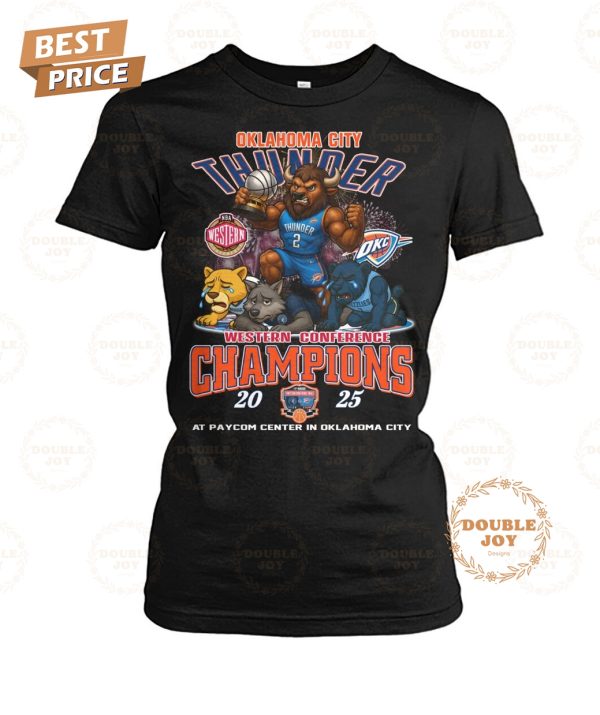 Oklahoma City Thunder Western Conference Champions 2025 T-Shirt