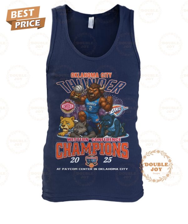 Oklahoma City Thunder Western Conference Champions 2025 T-Shirt