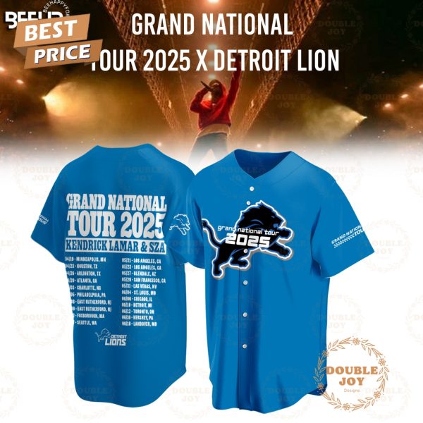 Detroit Lions Grand National Tour 2025 Limited Edition Hoodie – Blue
