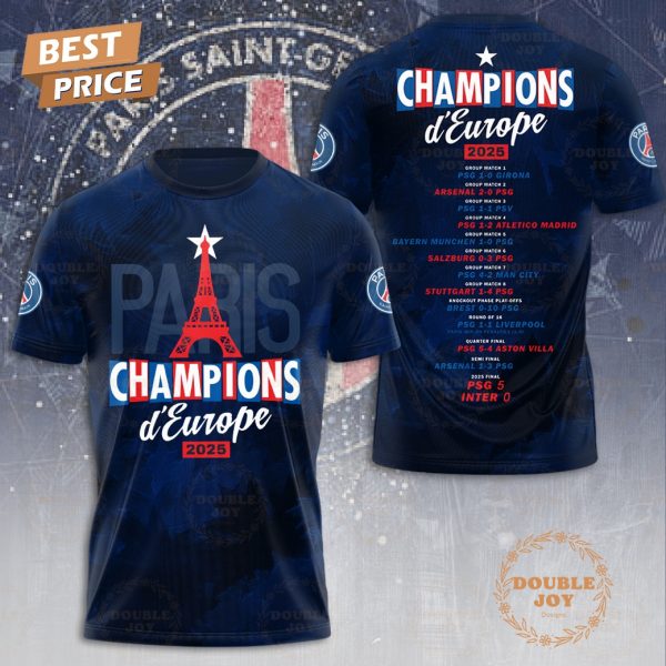 Paris Saint-Germain FC Champions D’Europe 2025 Special Edition T-Shirt, Hoodie