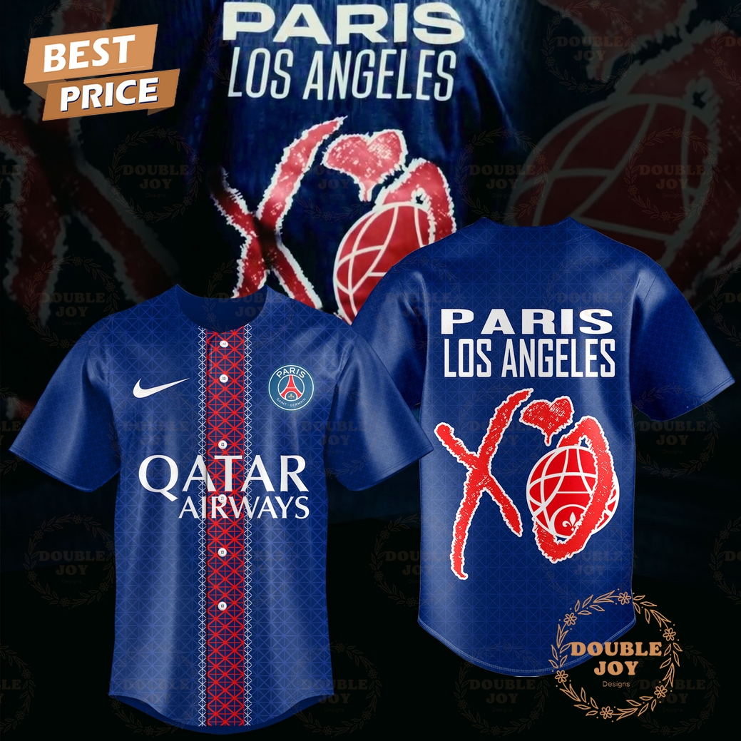Paris Saint-Germain FC Paris Los Angeles 2025 Limited Edition Baseball Jersey Paris Saint-Germain FC Paris Los Angeles 2025 Limited Edition Baseball Jersey