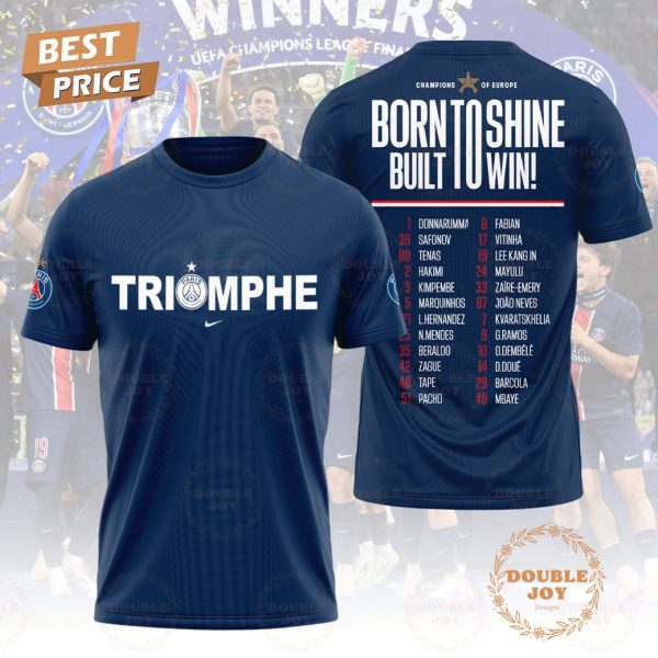 Paris Saint-Germain FC Triomphe 2025 Champions Of Europe Limited Edition T-Shirt, Hoodie